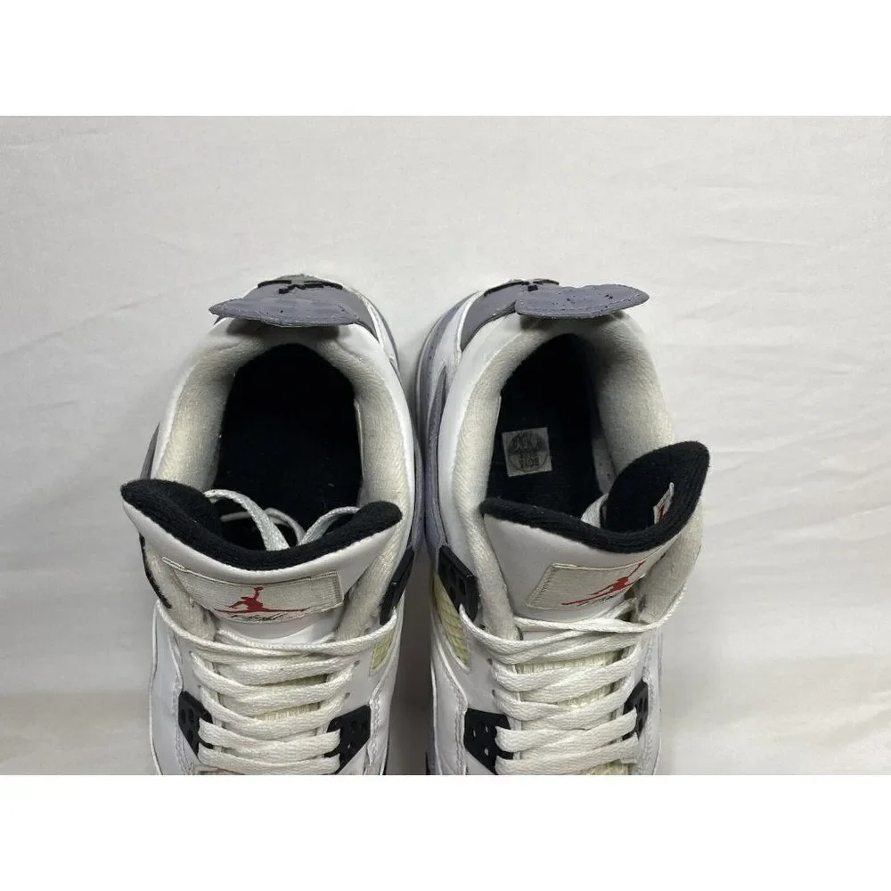 Nike Air Jordan Retro 4 White Cement‎ GS 2012 408452-103 Size 6.5y Preowned